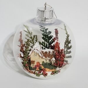 New Handmade Christmas Diorama Ornament First House